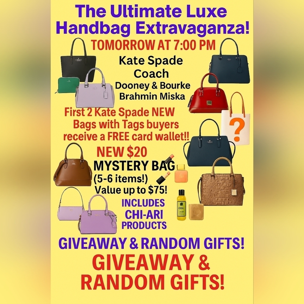 👜✨ “The Luxe Reveal: Designer Deals & Mystery Magic” ✨👜 FRIDAY 7PM Share Show